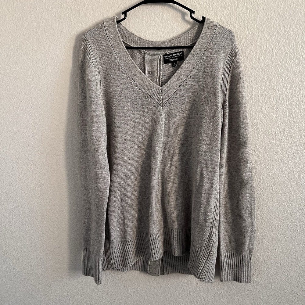 Womens Banana Republic Italian Filpucci Merino Wool Cashmere Blend Sweater Large - Picture 5 of 9